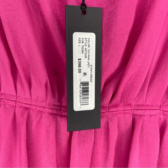 Kobi Halperin Women's Stavy Short Mini Dress in Pink Lady Sz. Large Flowy Sleek - Picture 12 of 14